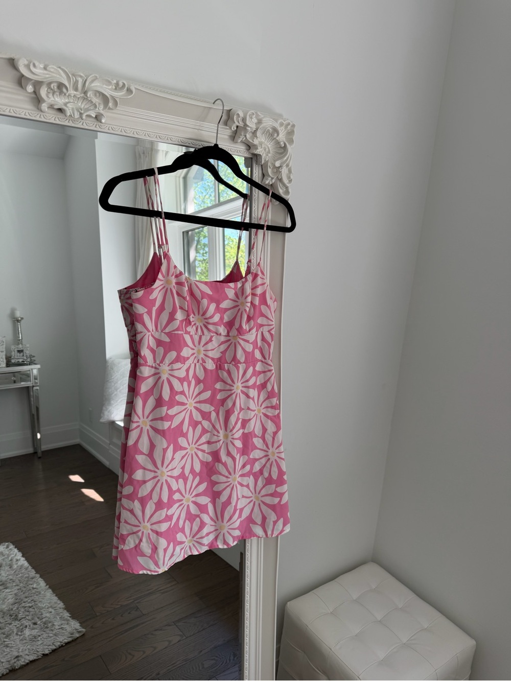 Forever 21 Pink and White Floral Cami Dress